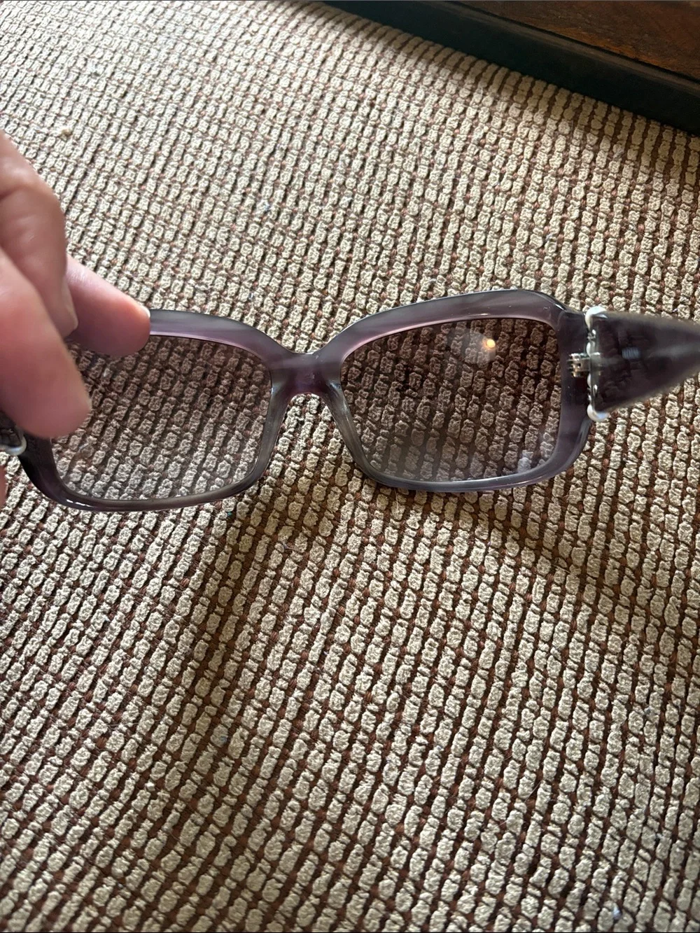 Gorgeous Valentino Plum Sunglasses with Pearl Trim